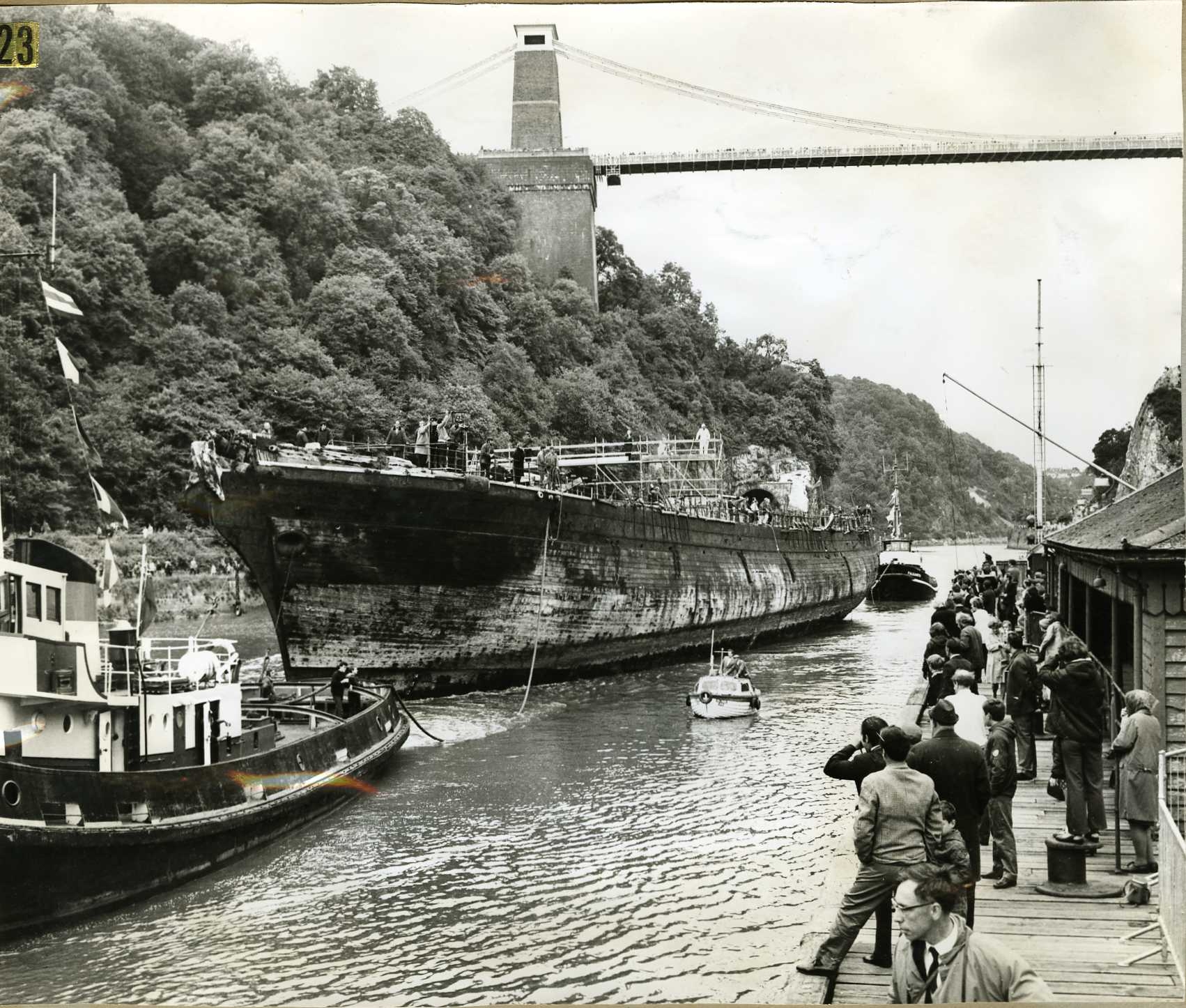 ss Great Britain being towed