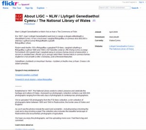 National Library of Wales on Flickr screenshot