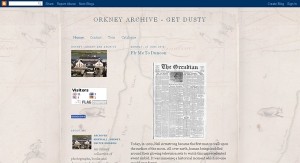 Orkney Archive blog screenshot