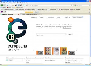 Europeana home page