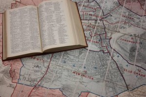 Image of map and print directory