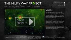 image of milkyway project home page