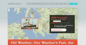 image of Old Weather home page